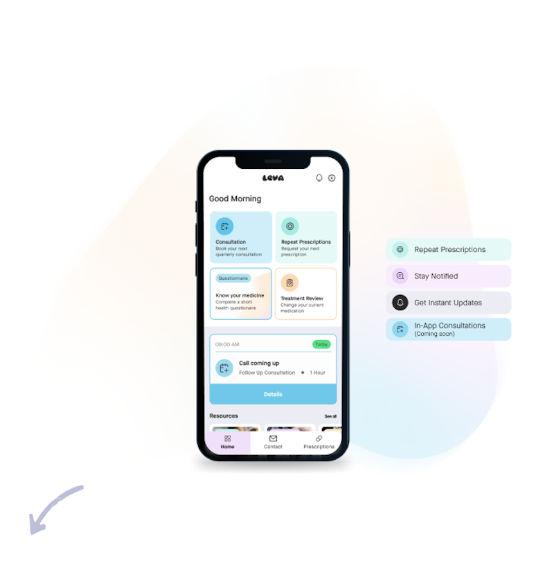 Register as a patient in app